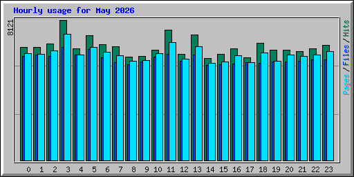 Hourly usage for May 2026